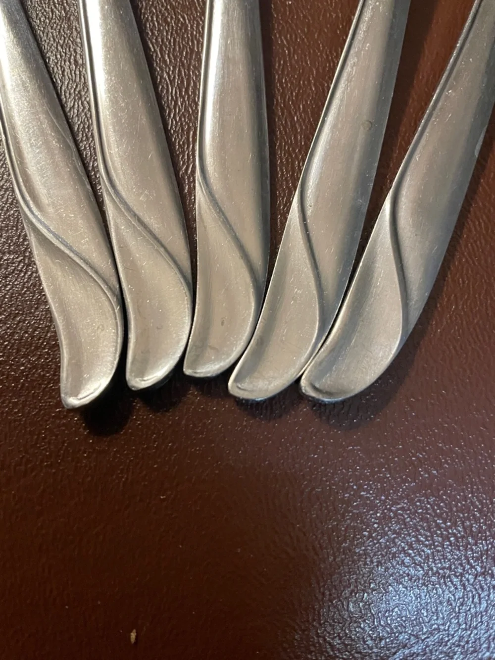 Stainless Steel Long Handle Teaspoons - Set of 5
